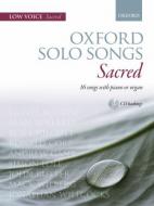 Oxford Solo Songs: Sacred (Voce Grave) 