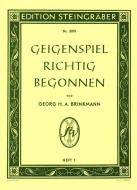 Geigenspiel richtig begonnen 1 