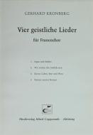 Kronberg: Vier geistliche Lieder [SSA] 