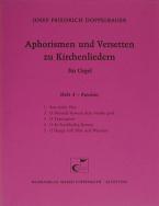 Aphorismen und Versetten zu Kirchenliedern Heft 4 