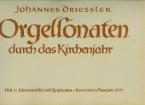 Orgelsonaten durch das Kirchenjahr Heft 3 
