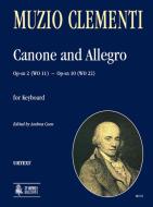 Canone Op-sn 2 (WO 11) & Allegro Op-sn 10 (WO 22) 