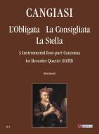 L'Obligata, La Consigliata, La Stella. 3 instrumental four-part Canzonas (Milano 1614) 