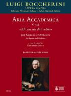Aria accademica Ah! che nel dirti addio G553 
