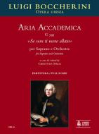 Aria Accademica Se non ti moro allato G545 