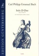 Solo D-Dur Wq 137 