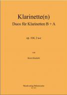 Duos für Klarinetten B und A op. 104, 2 a-e 