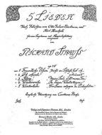 Five Songs to Poems by Otto Julius Bierbaum und Karl Henckell Op. 48/2 