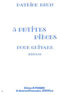 5 Petites pieces op. 8 