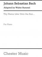 Thy Name Like Unto The Sun [Leopold Serenata] 