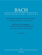 Arrangiamenti per pianoforte di altre opere II BWV 978-984 Standard