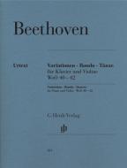 Variations, Rondo, Dances 