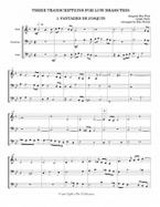 Three Transcriptions For Low Brass Trio 