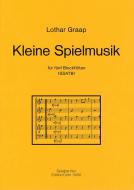 Kleine Spielmusik für fünf Blockflöten 