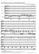 Die Himmel rühmen die Herrlichkeit - Psalm 19 