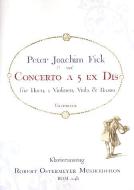 Concert a 5 ex Dis für Horn, 2 Violinen, Viola & Basso (1740) (Erstdruck) 