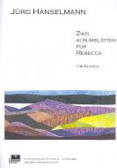 Zwei Albumblätter für Rebecca 