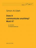 Does it communicate anything? Must it? 