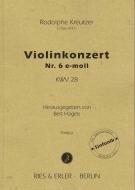 Violinkonzert Nr. 6 e-Moll KWV 28 