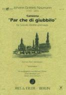 Canzona 'Par che di giubbilo' 