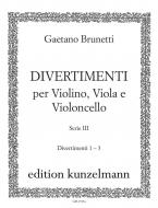 Divertimenti (Serie III, Divertimenti 1-3) 