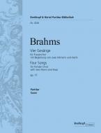 For Songs op. 17 for Female Choir with two Horns and Harp 