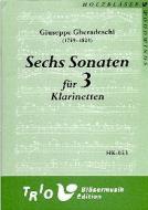 6 Sonaten für 3 Klarinetten 