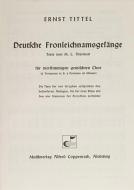 Deutsche Fronleichnamsgesänge 