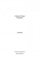 A Dance for Piano, 'Europeans' 