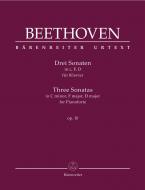 3 Sonatas in C minor, Fmajor, D major op. 10 Standard