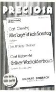 Alle Tage ist kein Sonntag und Grüner Wacholder 