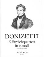5. Quartetto in mi minore 
