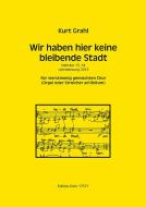 Wir haben hier keine bleibende Stadt 