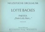 Partita 'Dein Lob, Herr...' 
