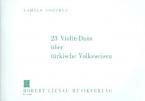 23 Violin Duets on Turkish Folk Tunes 