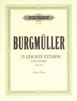 25 leichte Etüden op. 100 von Johann Friedrich Burgmüller 