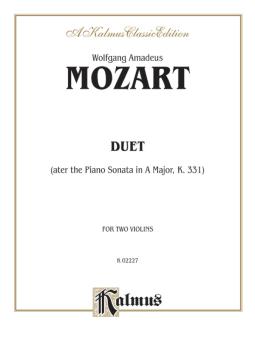 Duet (after the Piano Sonata in A Major, K. 331) (Violin I) 