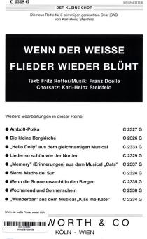 Wenn der weiße Flieder wieder blüht 