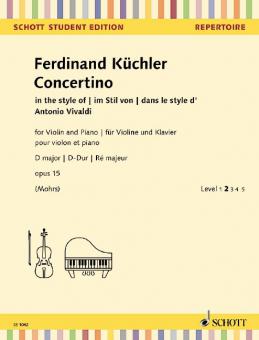 Concertino in re maggiore op. 15 Standard