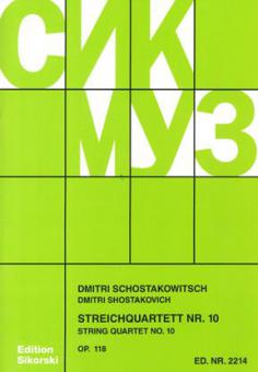 String Quartet No. 10 Op. 118 