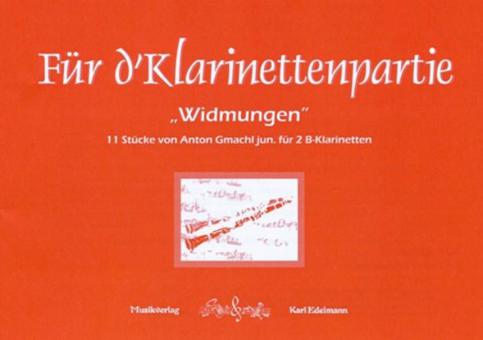 Für d'Klarinettenpartie - 'Widmungen' 