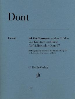 24 Esercizi preliminari per gli Studi di Kreutzer/Rode op. 37 