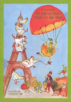 Ein kleines Huhn fliegt um die Welt 
