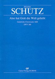 Also hat Gott die Welt geliebt SWV380 Download