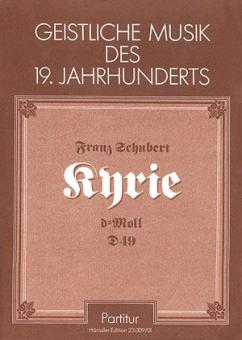 Kyrie für eine Messe in d-Moll D49 Standard