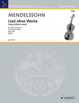 Song without Words Op. 30/3 Download