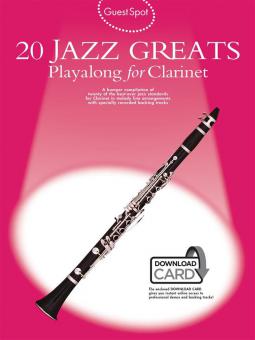 20 Jazz Greats Playalong For Clarinet 