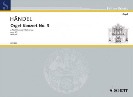 Organ Concerto No. 3 G Minor Op. 4/3 HWV 291 Download
