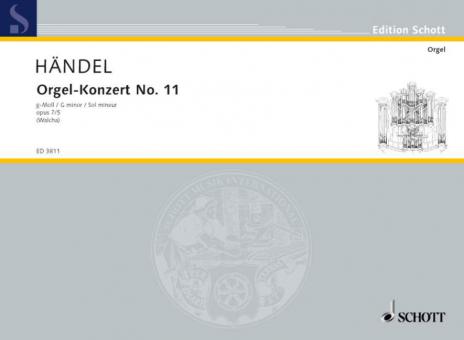 Organ Concerto No. 11 G Minor Op. 7/5 HWV 310 
