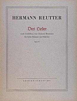 Drei Lieder op. 61 Download